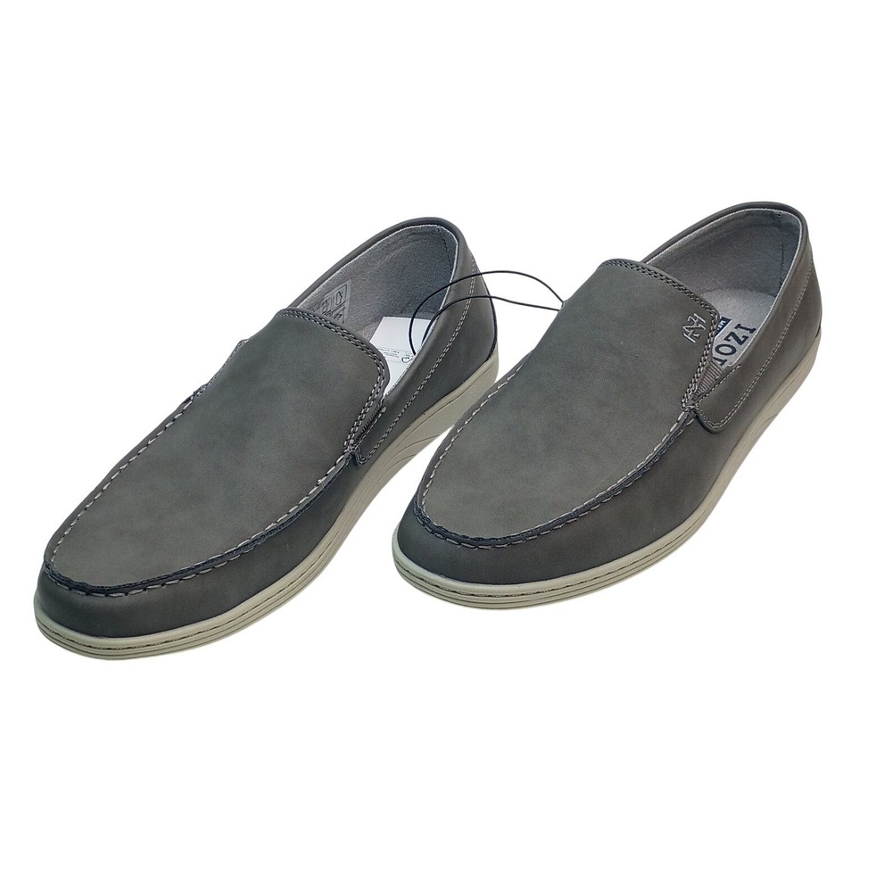 IZOD Seapoint Loafer Men Size 9 Gray Memory Foam Slip On Shoes 1861593